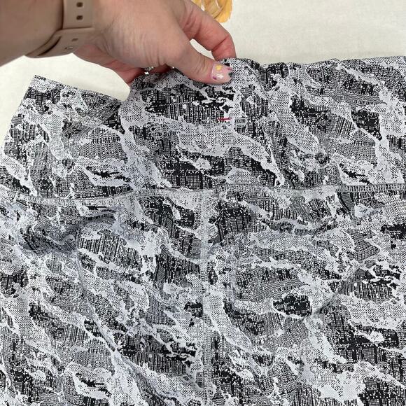 Spyder Active Leggings Brushed Back Full Length Jacquard Black Gray size XL - Picture 3 of 8